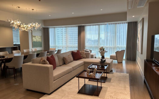 Balmori Suites – Fully Furnished 3BR Luxury Condo for Rent in Rockwell Makati | Direct Access to Power Plant Mall